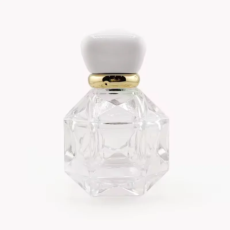 Luxury Pomegranate-shaped Empty Glass Bottle with Glossy Surface and Hot