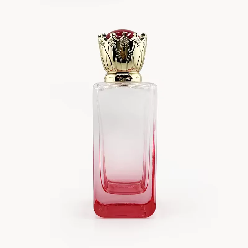 Gradient Square Glass Perfume Bottle