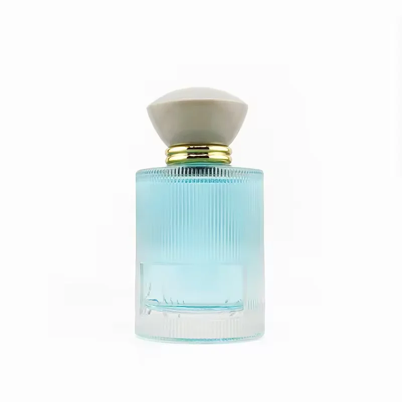 Round Glass Perfume Bottle with Refillable Design