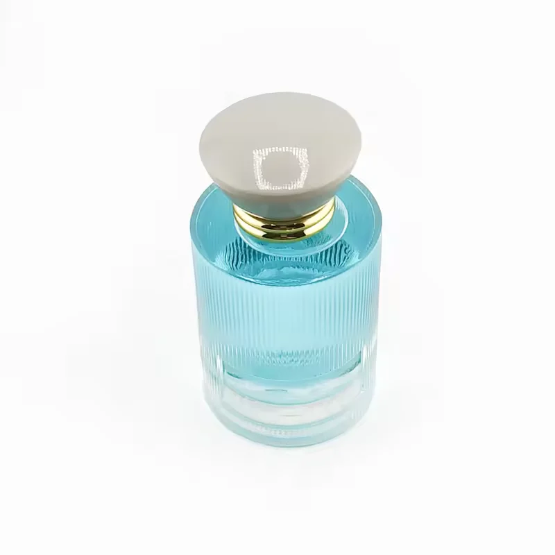 Round Glass Perfume Bottle with Refillable Design image 2