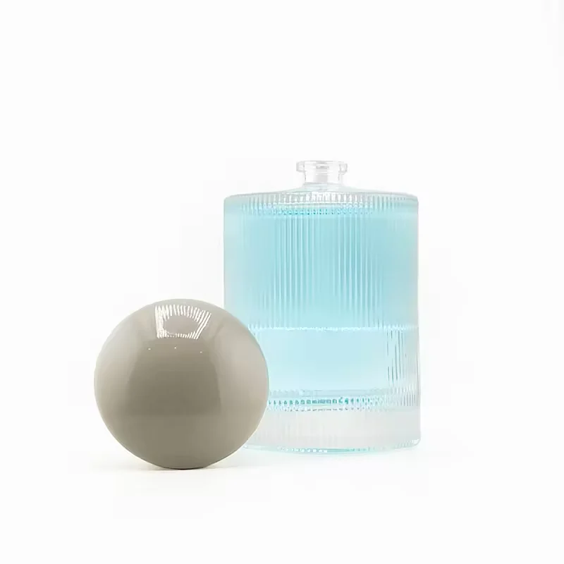 Round Glass Perfume Bottle with Refillable Design image 4