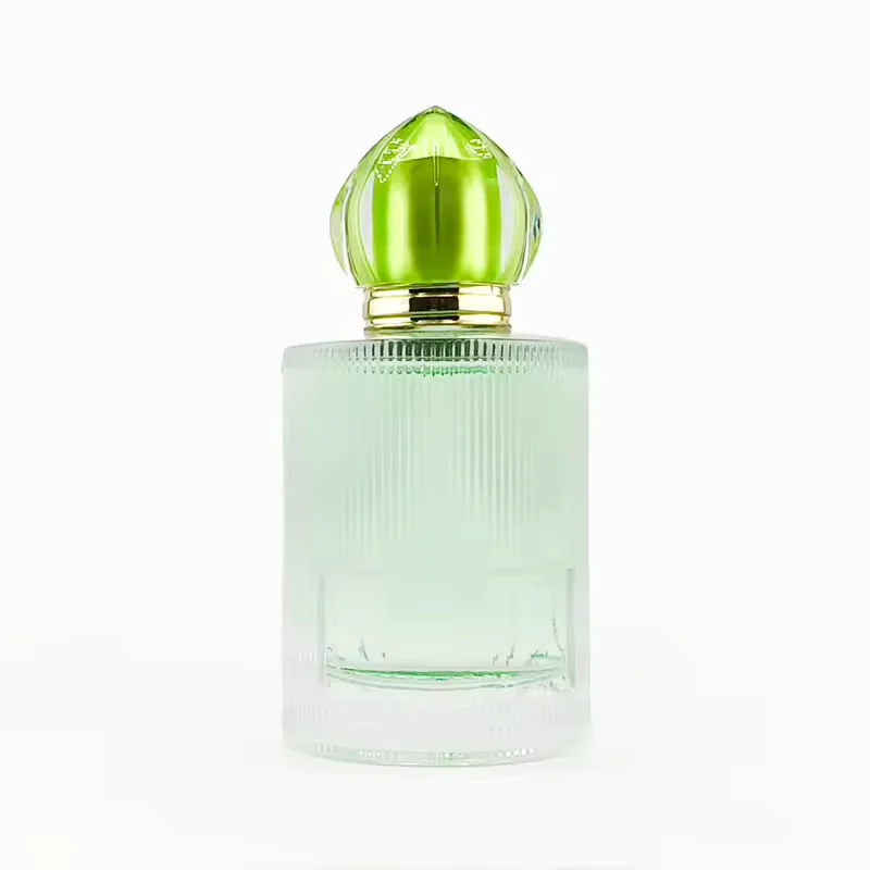 Green Glass Perfume Bottle