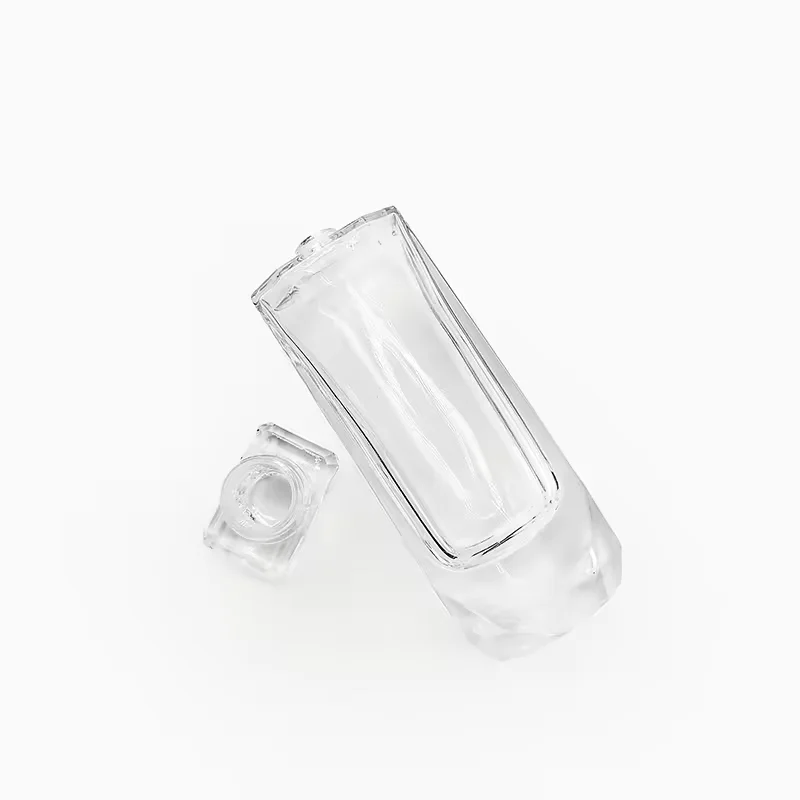 Clear Glass Perfume Bottle with Pump Sprayer image 2