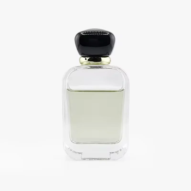Black Square Glass Perfume Bottle