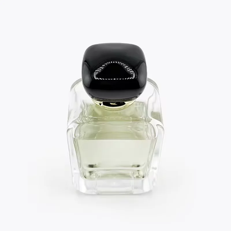 Black Square Glass Perfume Bottle image 2