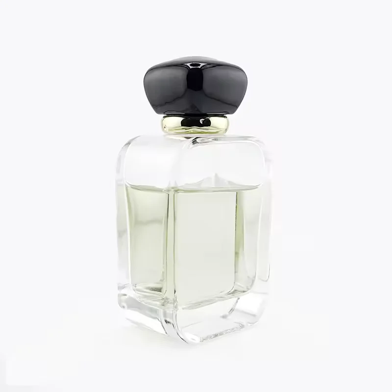 Black Square Glass Perfume Bottle image 3