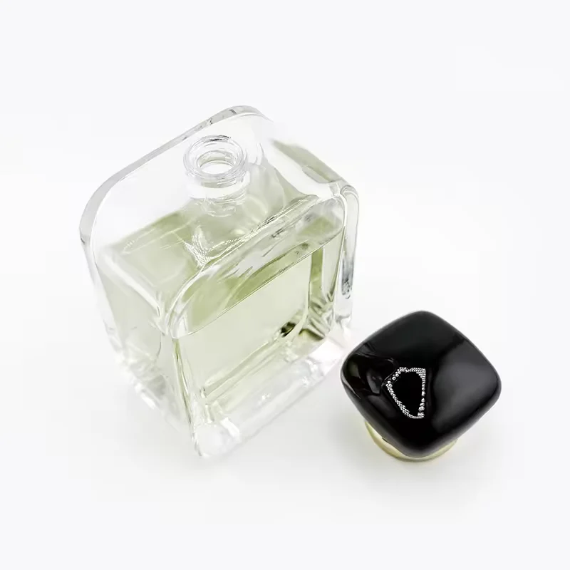 Black Square Glass Perfume Bottle image 5