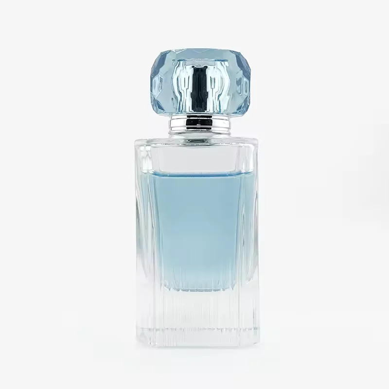 Clear Square Glass Perfume Bottle