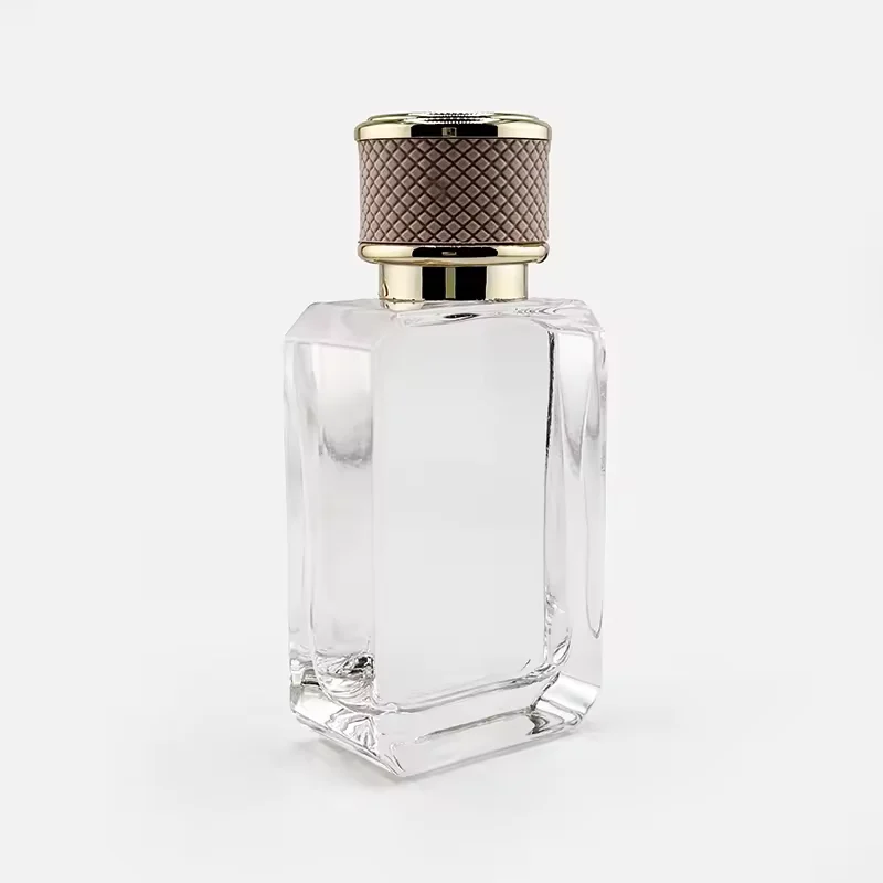 Rectangular Glass Perfume Bottle with Custom Logo