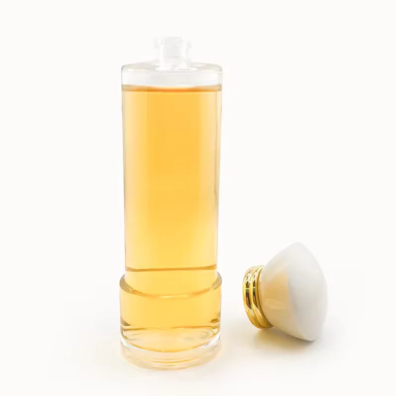 Cylindrical Glass Perfume Bottle