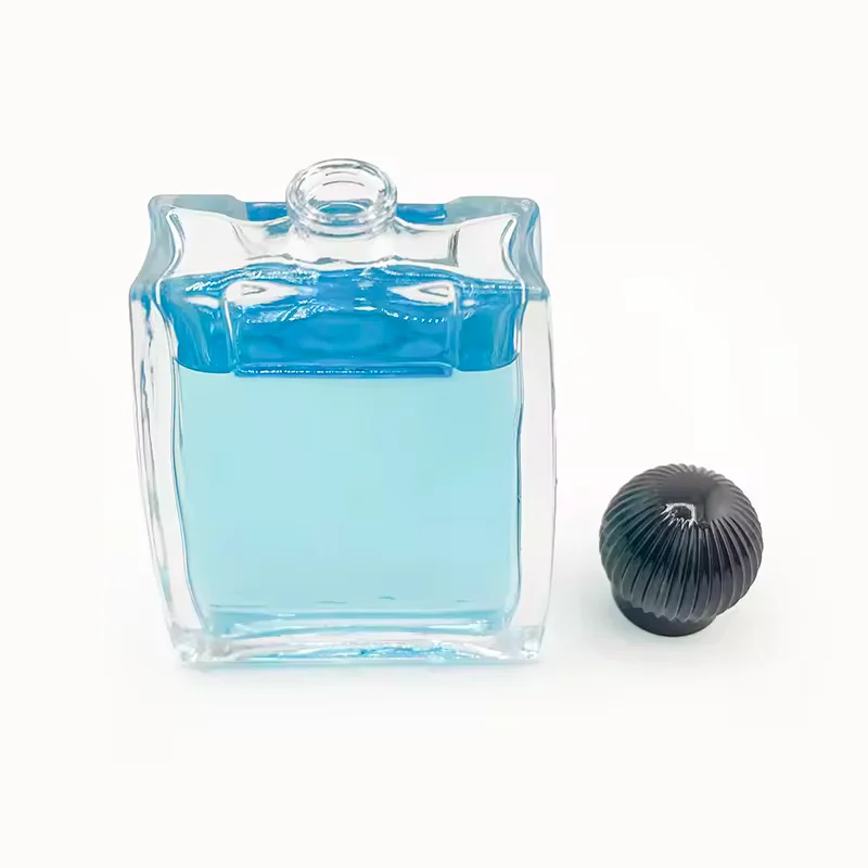 Black Square Glass Perfume Bottle image 4