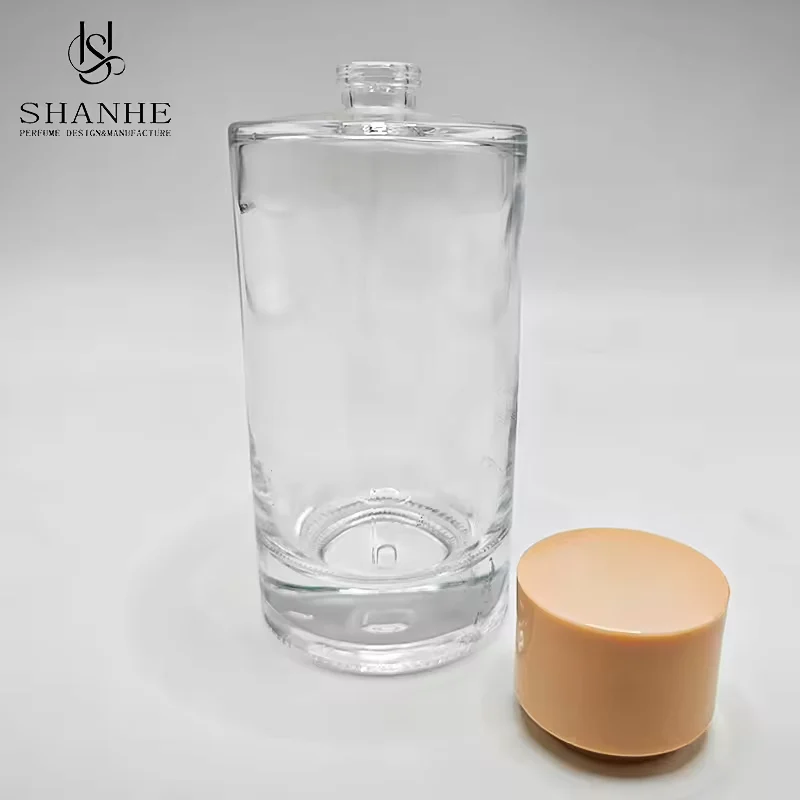Clear Cylindrical Glass Perfume Bottle image 4