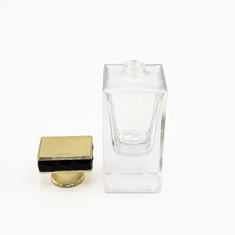 Clear Glass Perfume Bottle with Pump Sprayer image 3