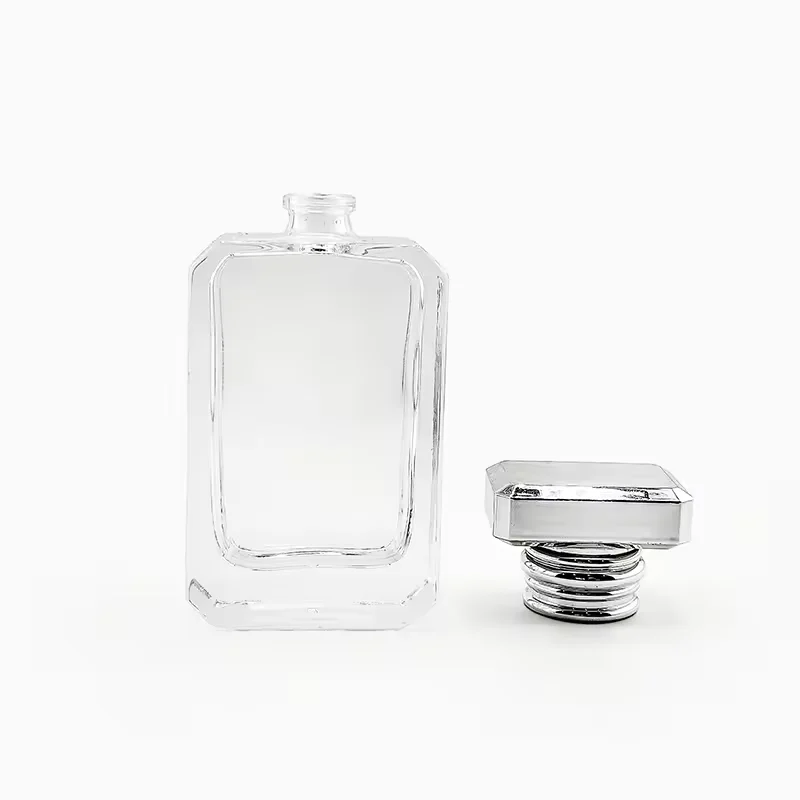 Black Glass Perfume Bottle with Custom Logo image 3