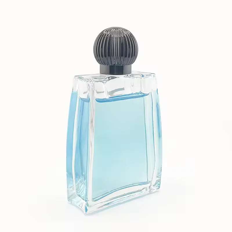 Square Glass Perfume Bottle with Refillable Design