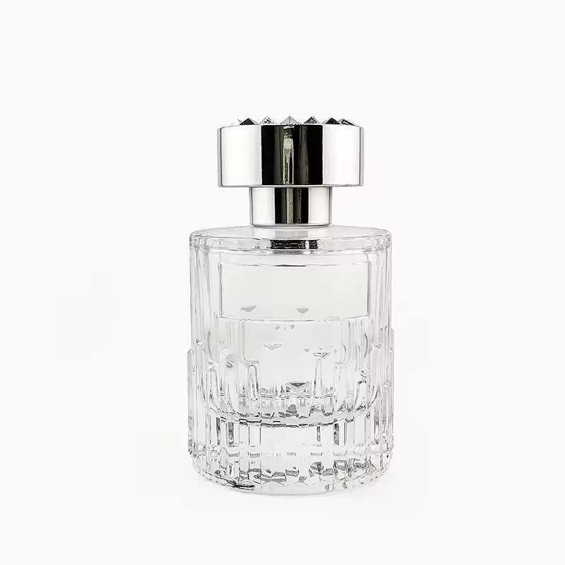 Cylindrical Glass Perfume Bottle