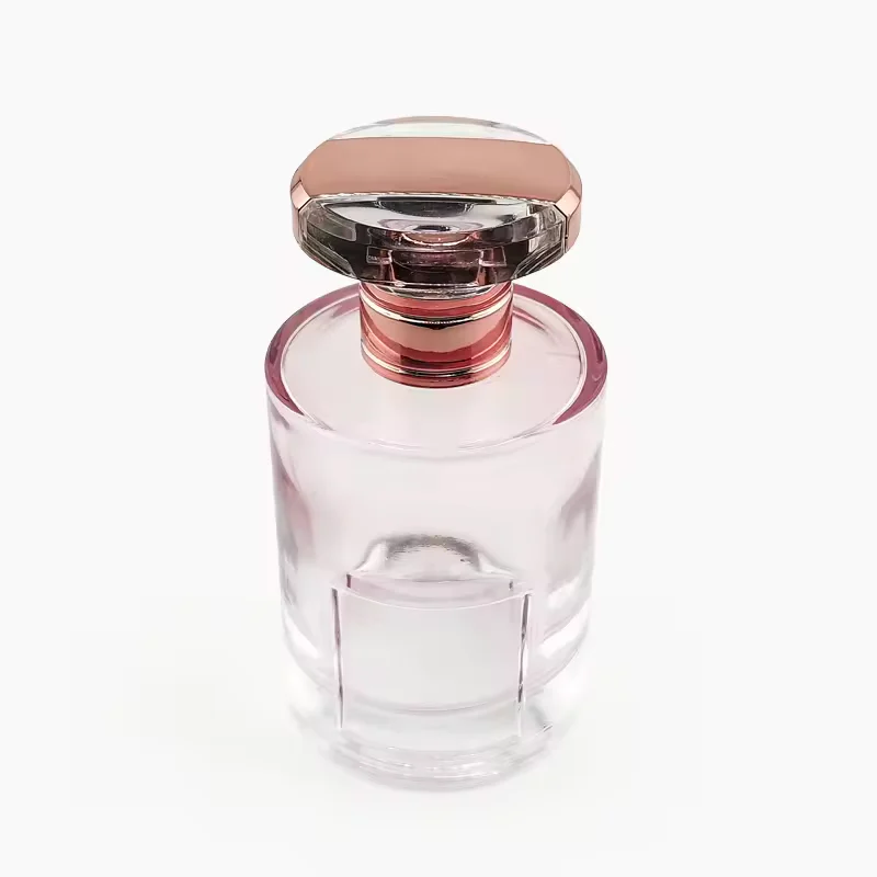 Clear Cylindrical Glass Perfume Bottle image 2