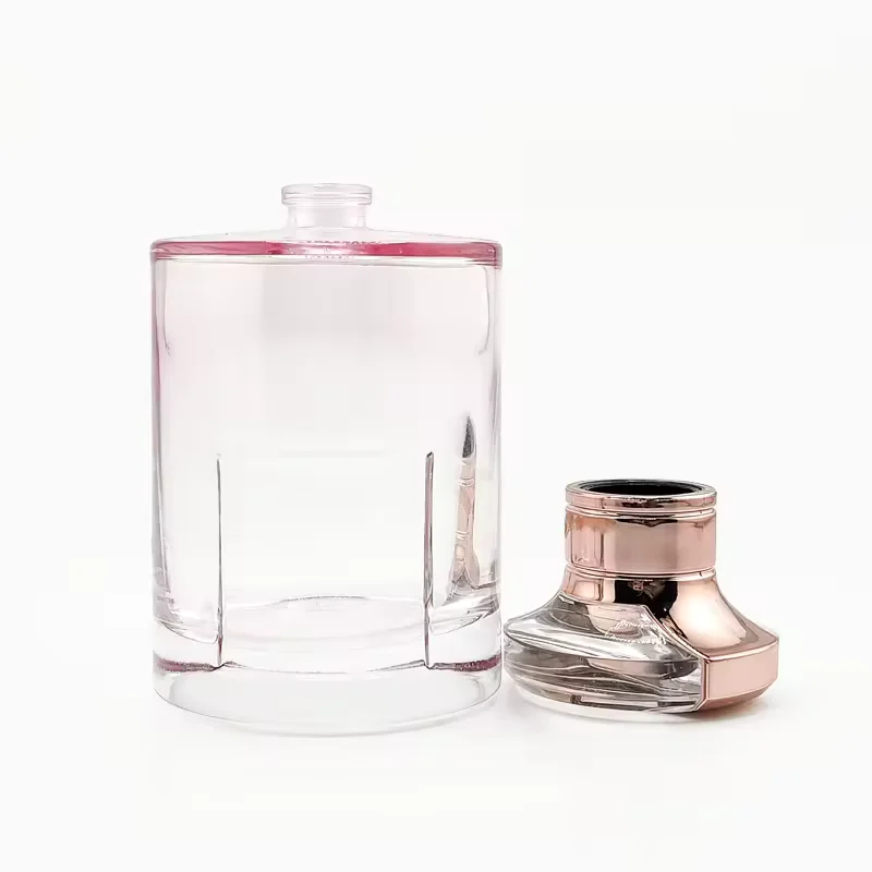 Clear Cylindrical Glass Perfume Bottle image 4