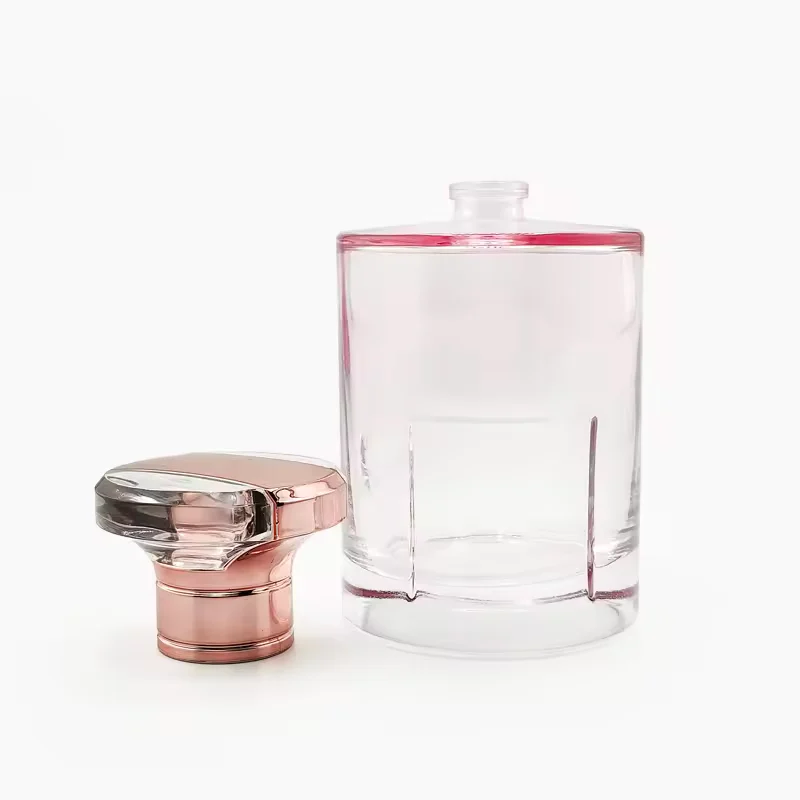 Clear Cylindrical Glass Perfume Bottle image 5