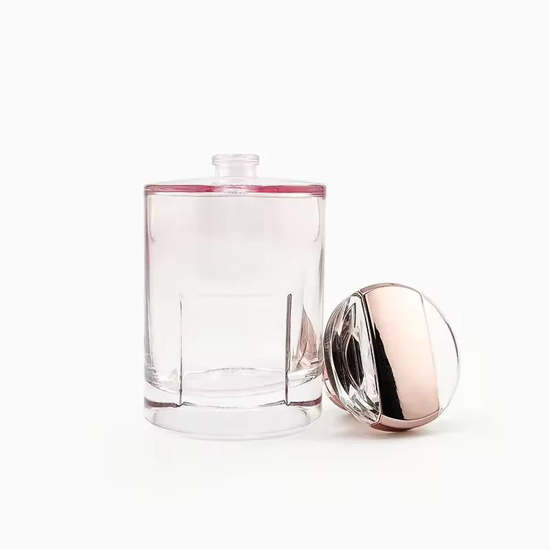 Glass Perfume Bottles with Pump Sprayer Frost Surface Hot Stamping