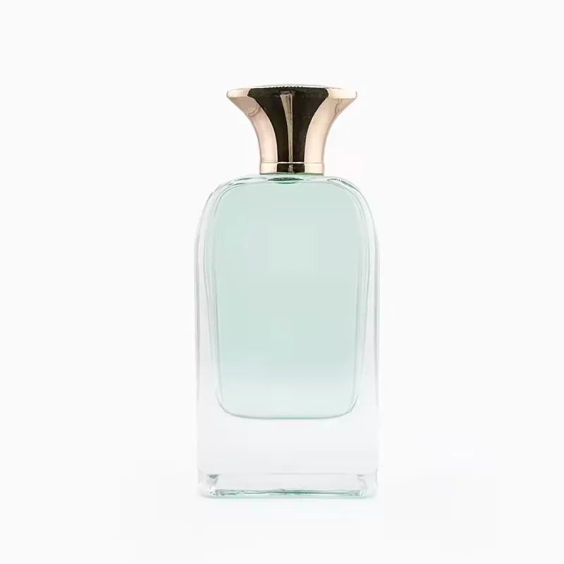 Clear Cylindrical Glass Perfume Bottle with Pump Sprayer