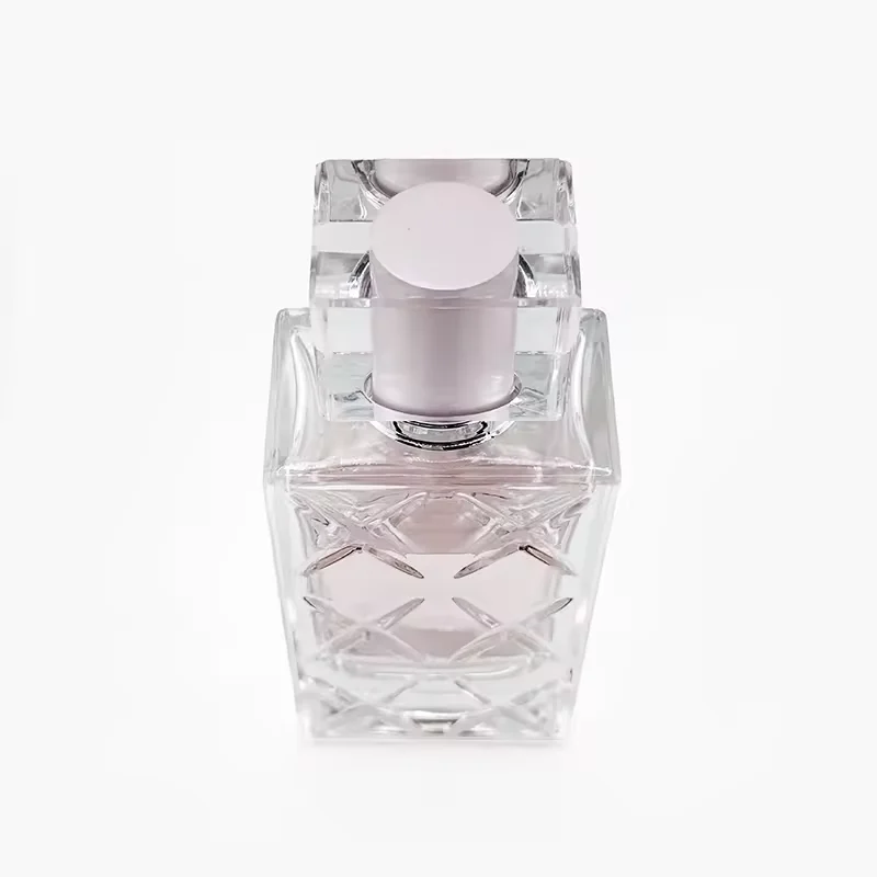 Clear Rectangular Glass Perfume Bottle image 5