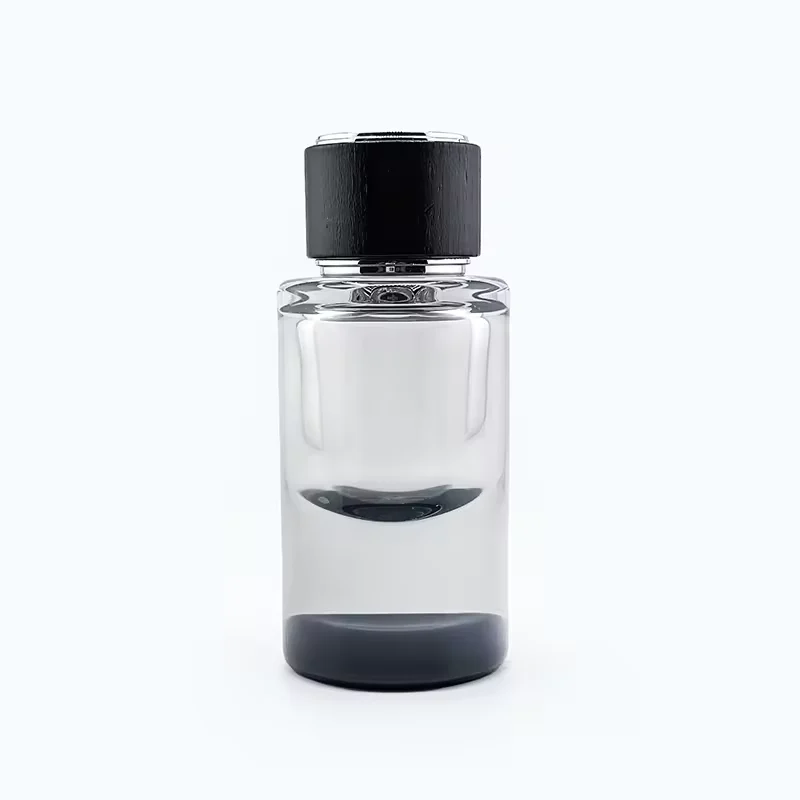 Gradient Cylindrical Glass Perfume Bottle