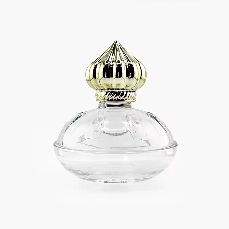 Red Round Glass Perfume Bottle
