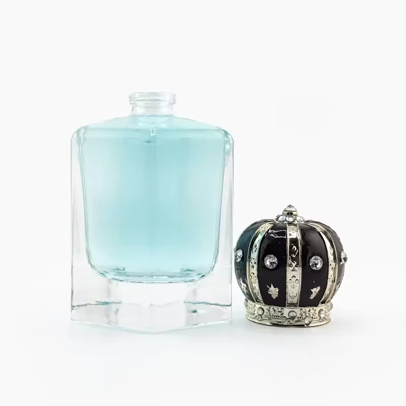 Black Glass Perfume Bottle with Pump Sprayer