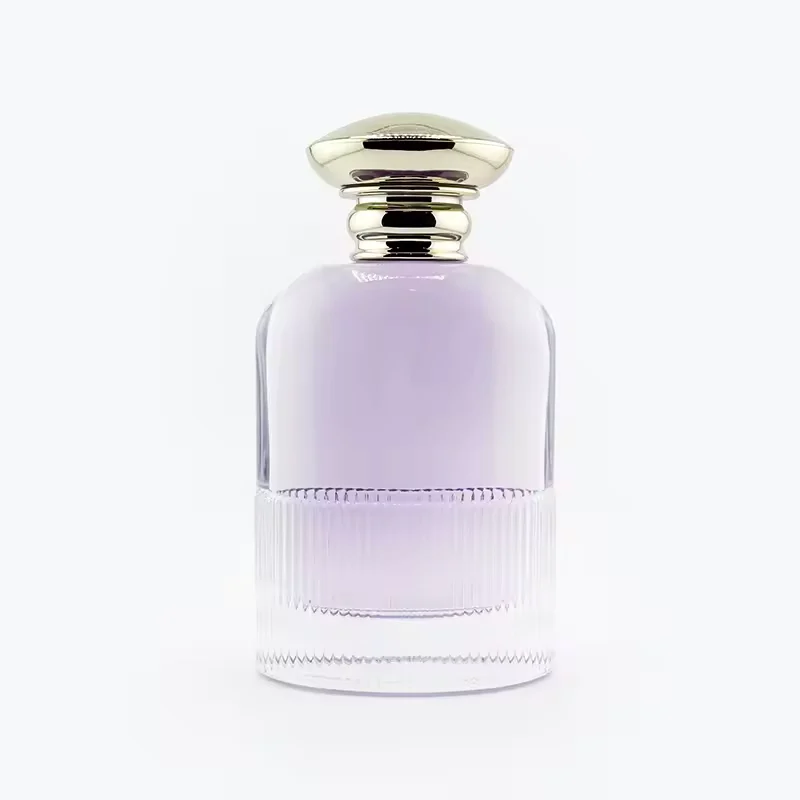 Hot-Selling Crystal White Material Unique Shape Perfume Bottles with Cap