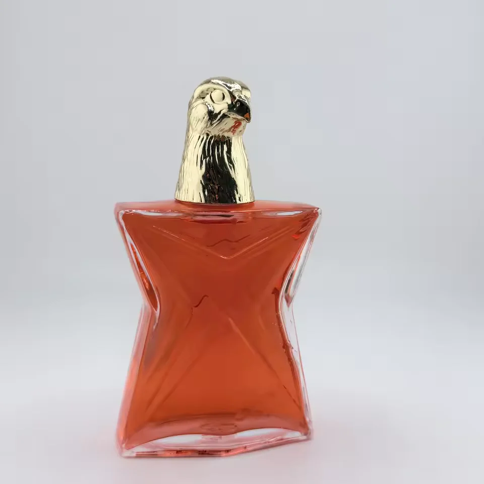 Star-Shaped Glass Perfume Bottle with Refillable Design