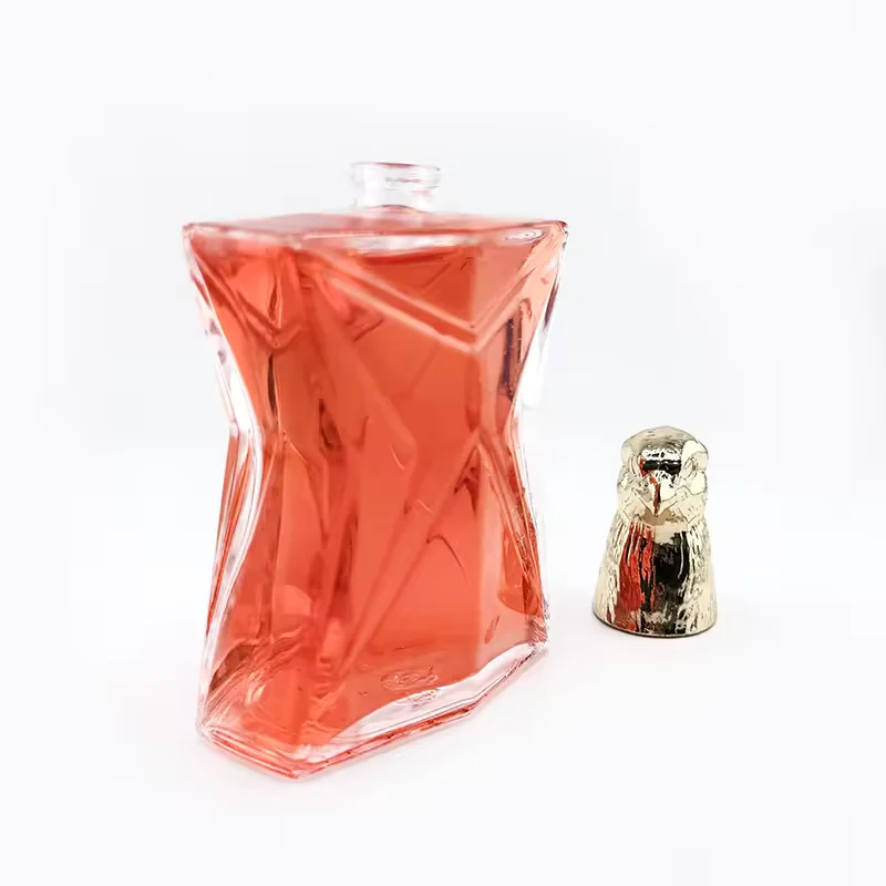 Unique Design Luxury Perfume Bottle Design Crystal-White Empty Glass Perfume