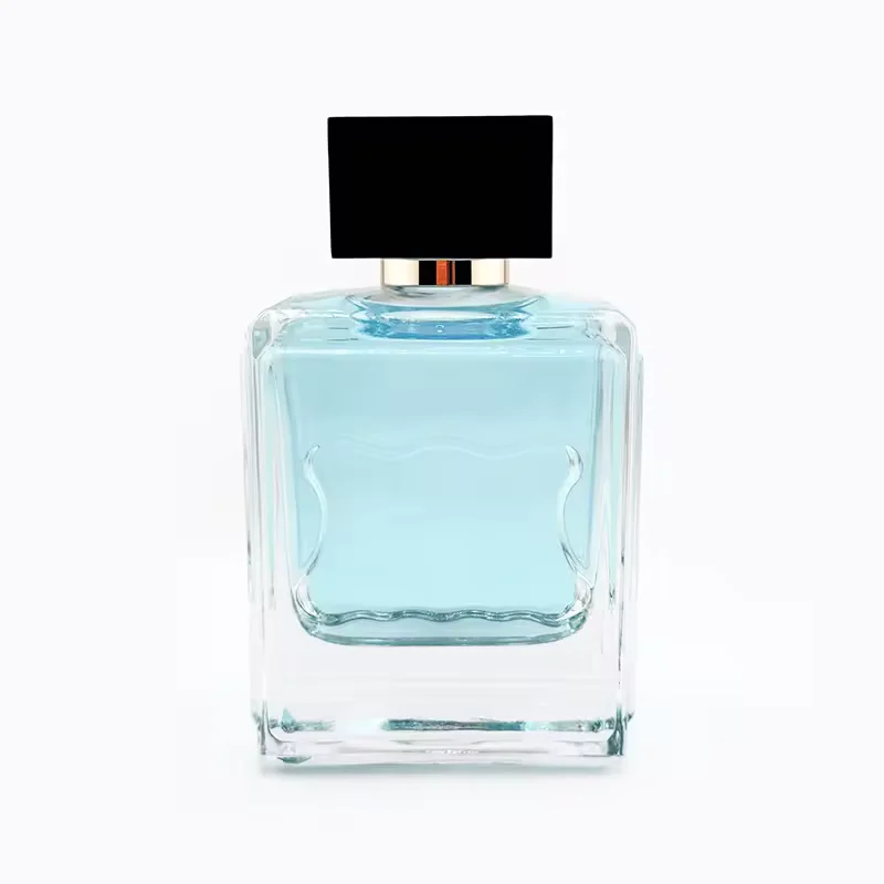 Black Square Glass Perfume Bottle