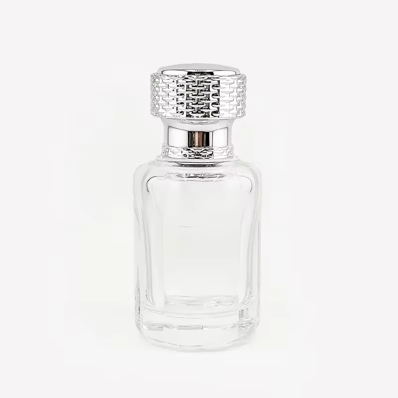 Cylindrical Glass Perfume Bottle
