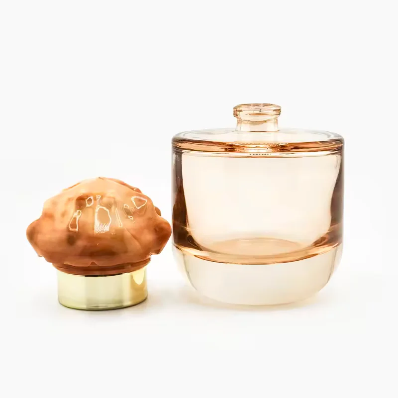 Custom Color Glass Perfume Bottles Refillable Pump Sprayer Customized Shape