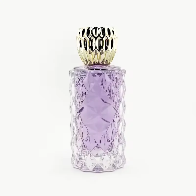 Cylindrical Glass Perfume Bottle