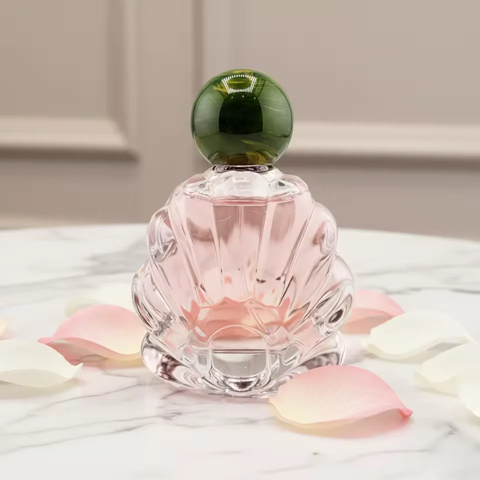 Green Glass Perfume Bottle