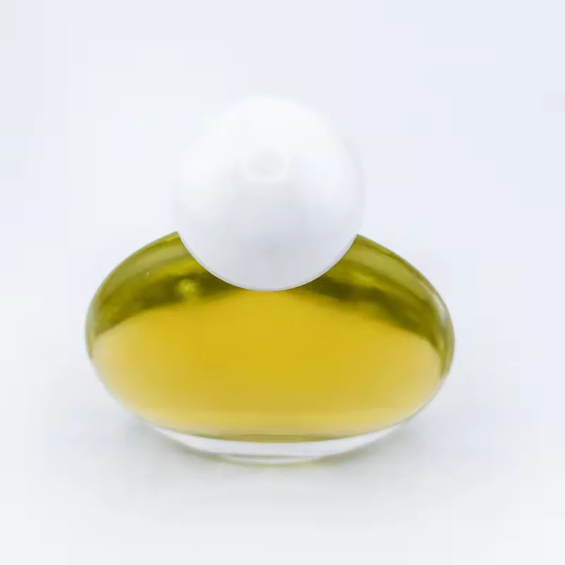 Round Glass Perfume Bottle with Pump Sprayer image 2