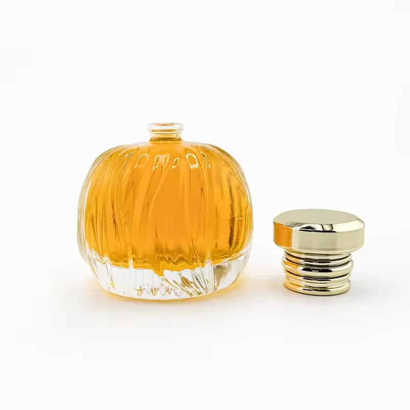 Clear Round Glass Perfume Bottle with Custom Logo image 4