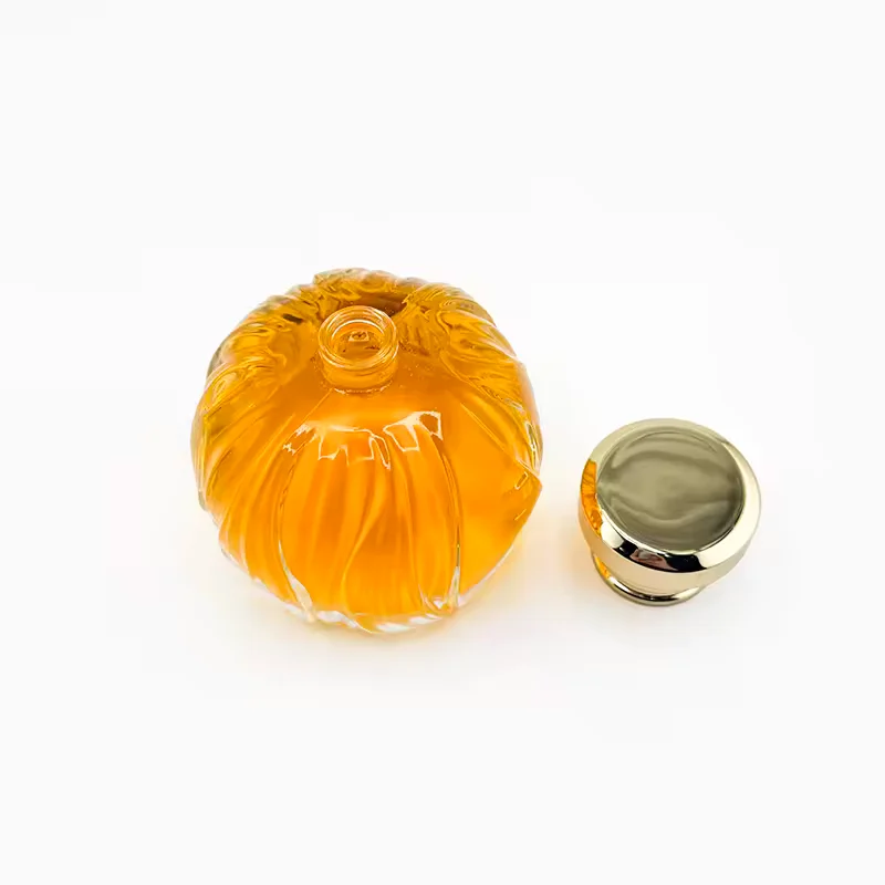 Clear Round Glass Perfume Bottle with Custom Logo image 5