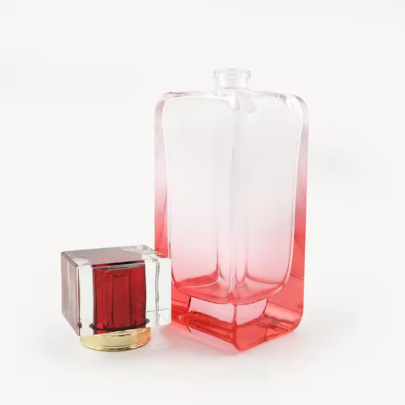 Gradient Rectangular Glass Perfume Bottle image 3