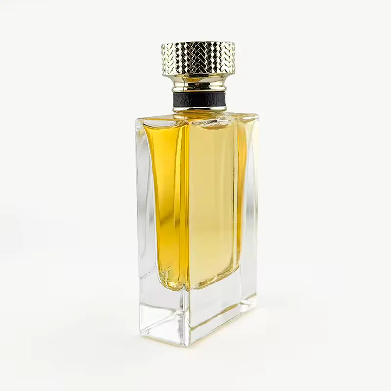 Clear Rectangular Glass Perfume Bottle