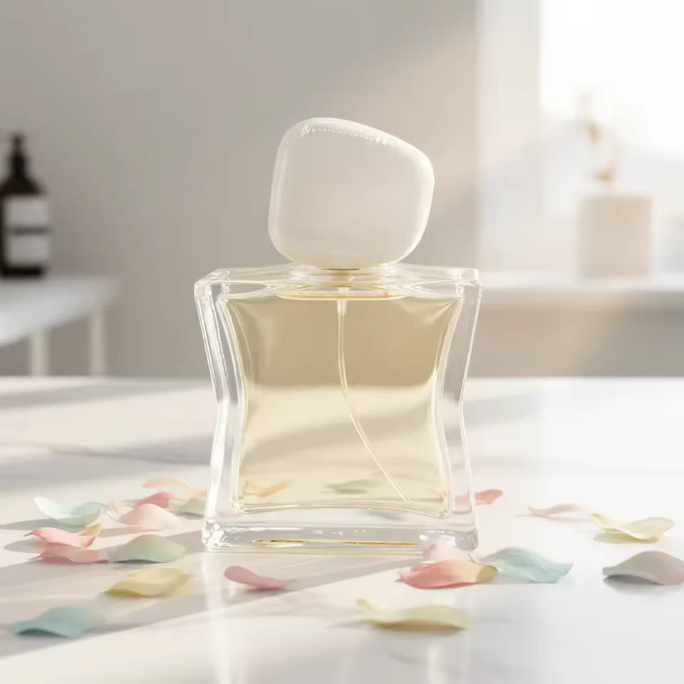 Clear Glass Perfume Bottle