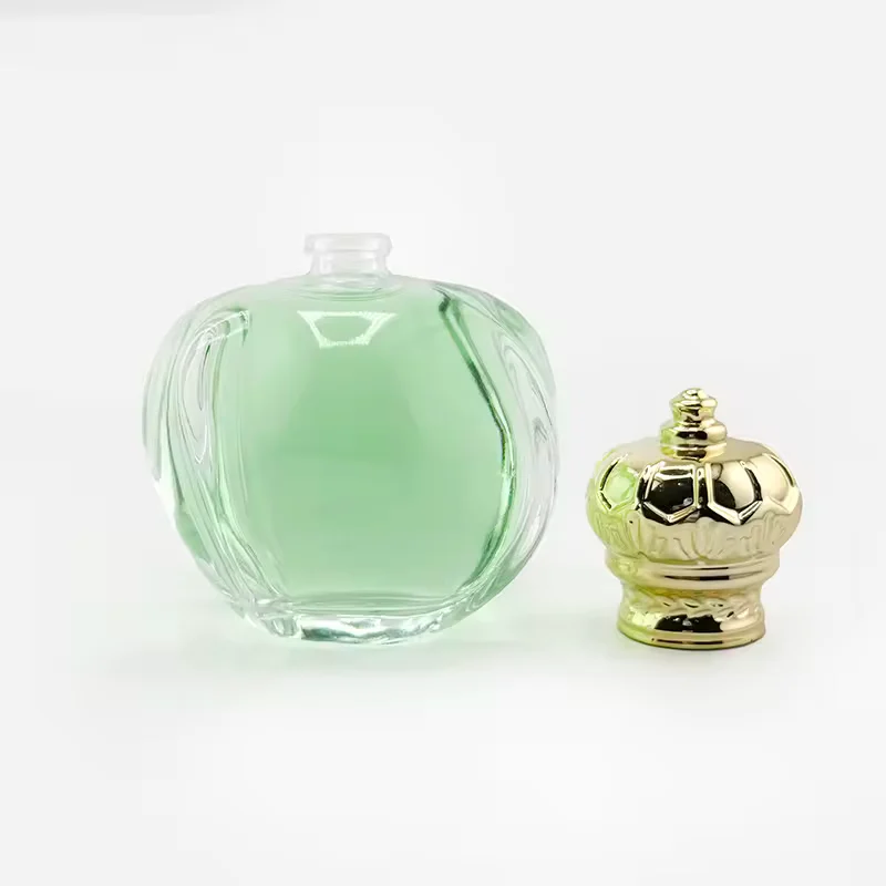 Clear Round Glass Perfume Bottle