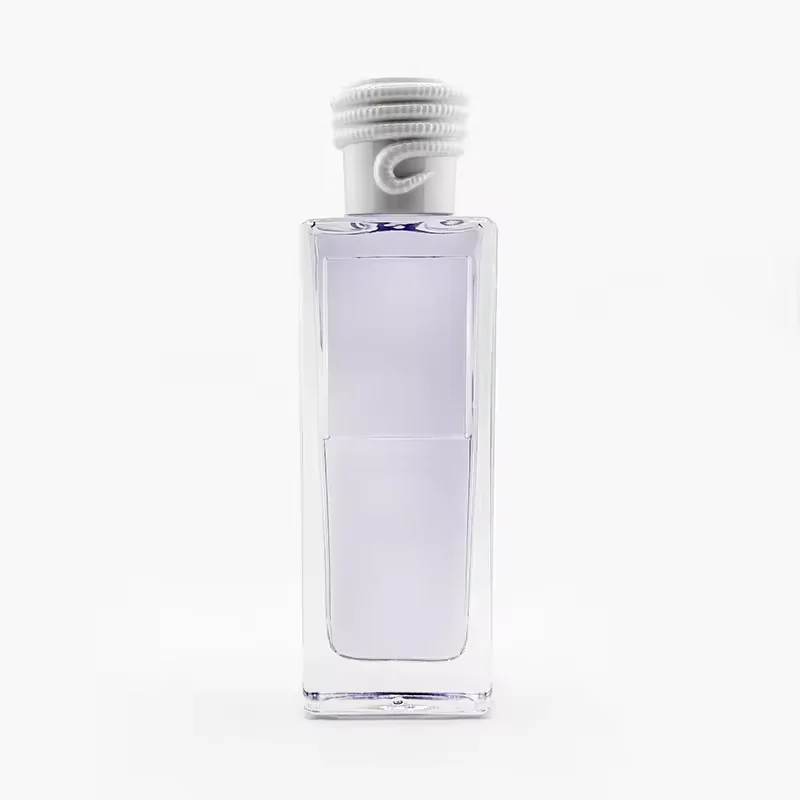 Clear Square Glass Perfume Bottle