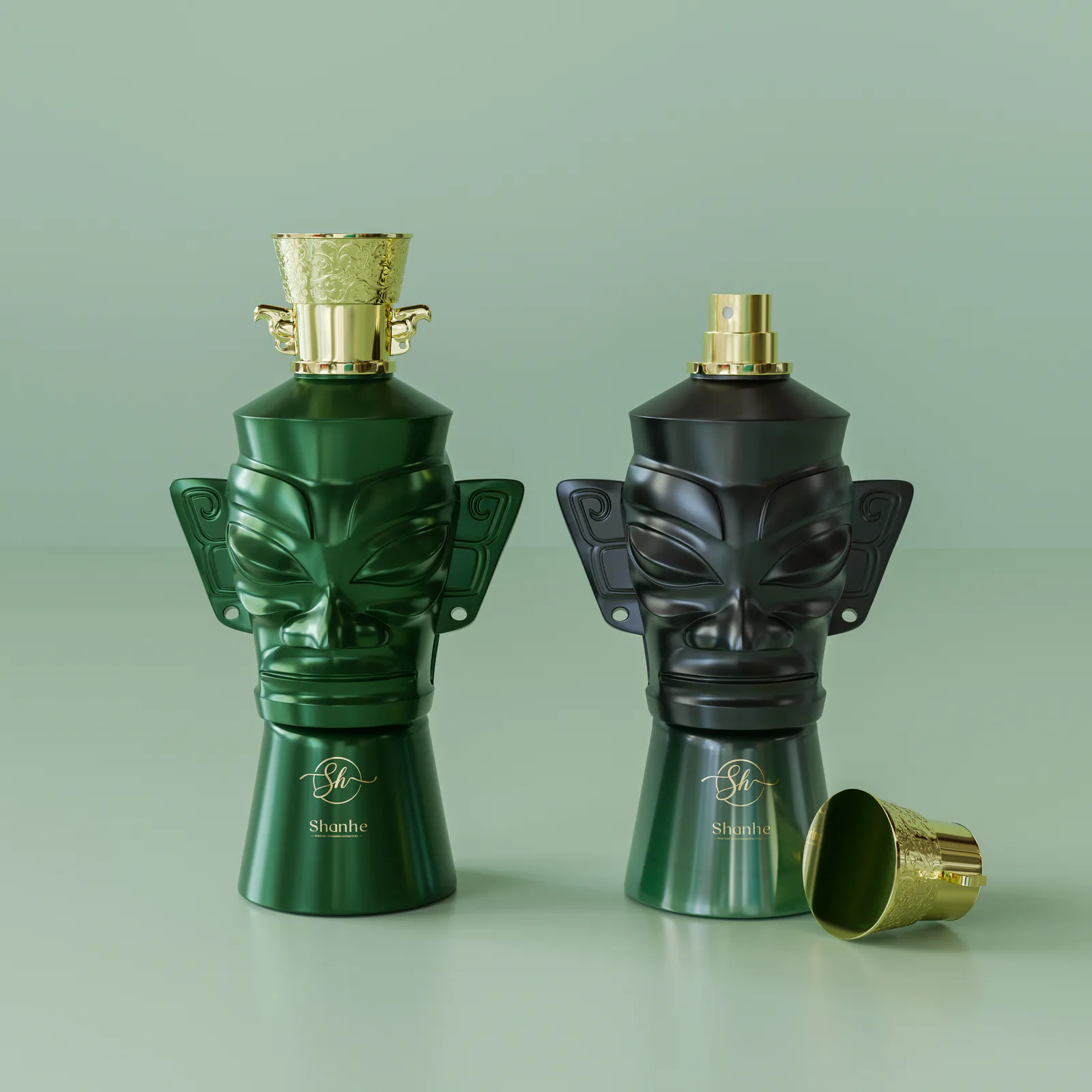 Ornamental Designer Fragrance Bottle Concept for Niche Brands
