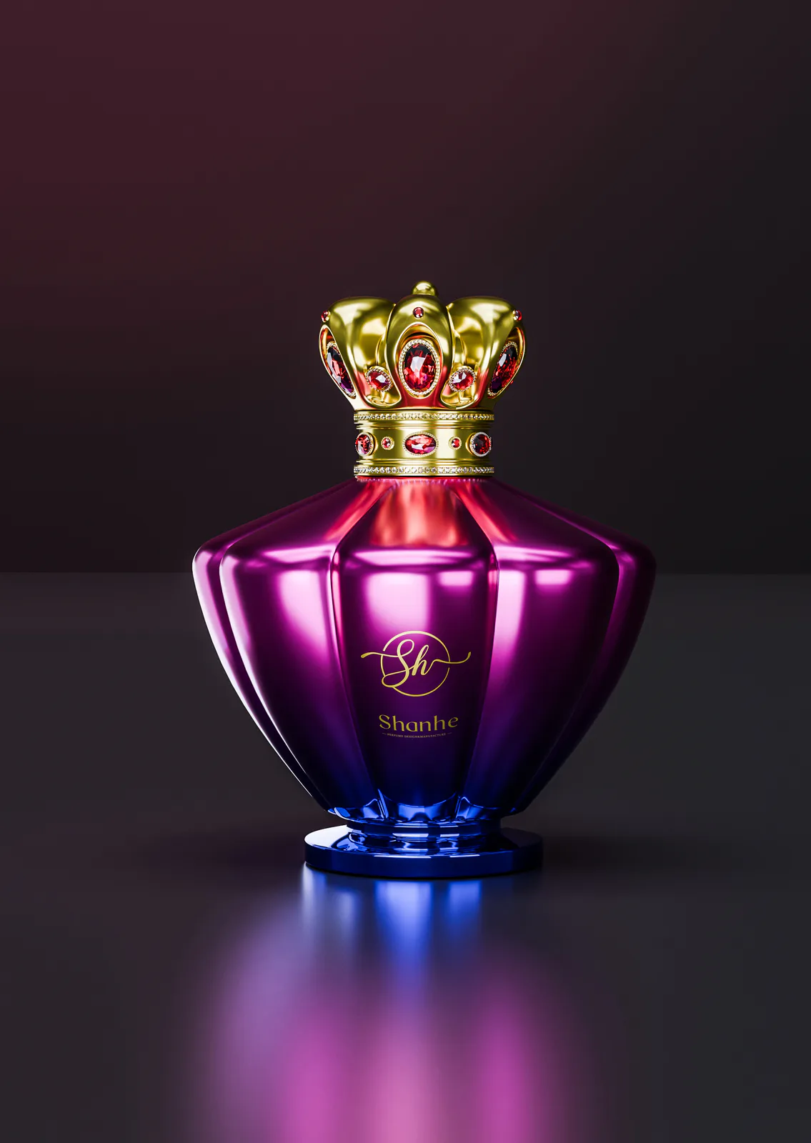 Sculptural Glass Perfume Bottle Concept image 3