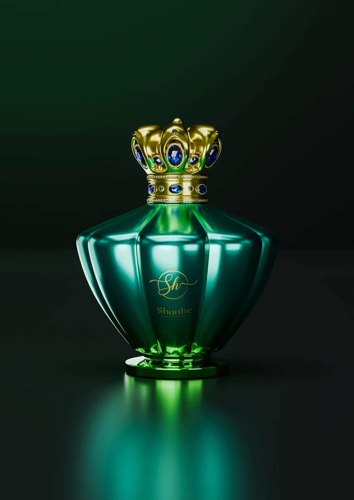 Sculptural Glass Perfume Bottle Concept
