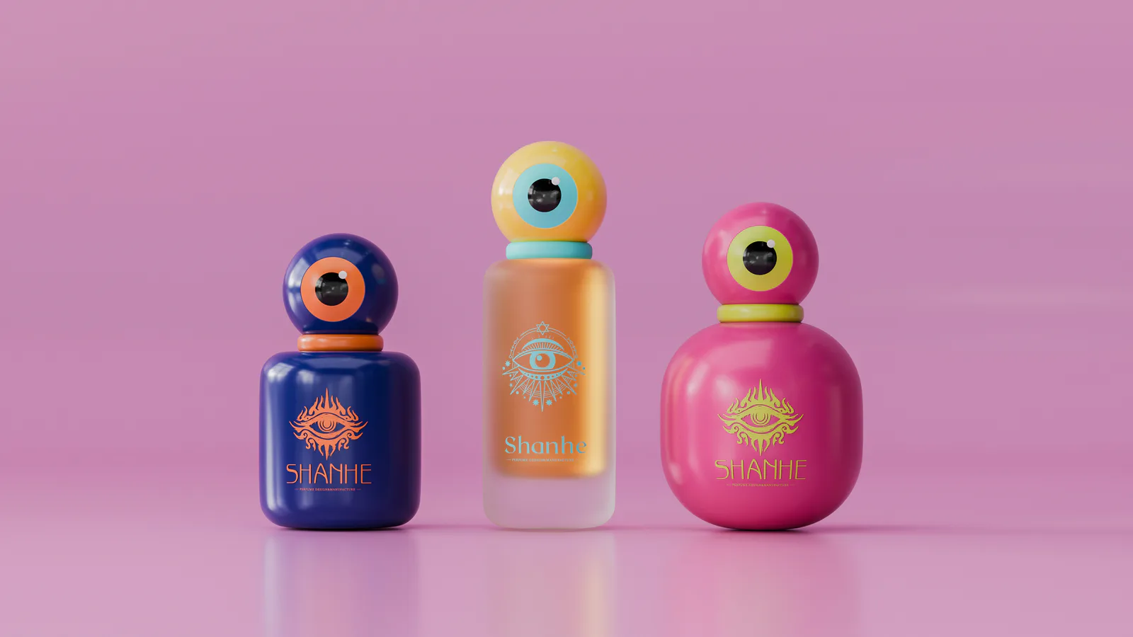 Ornamental Designer Fragrance Bottle Concept