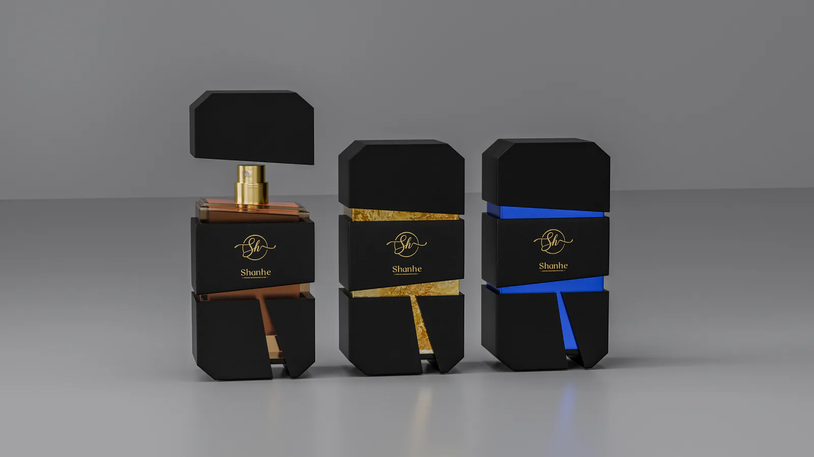 Luxury Designer Fragrance Bottle Concept